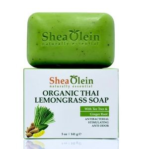 Shea Olein Organic Thai Lemongrass Soap Tea Tree Ginger Root Anti-Aging